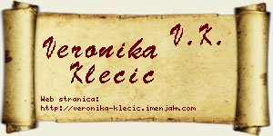 Veronika Klecić vizit kartica